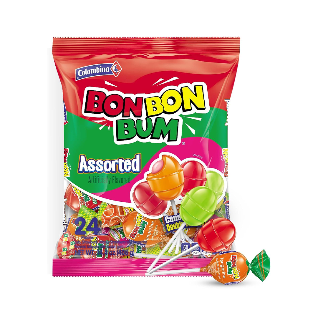 Chupetas Bon Bon Bum Surtidas - 410g