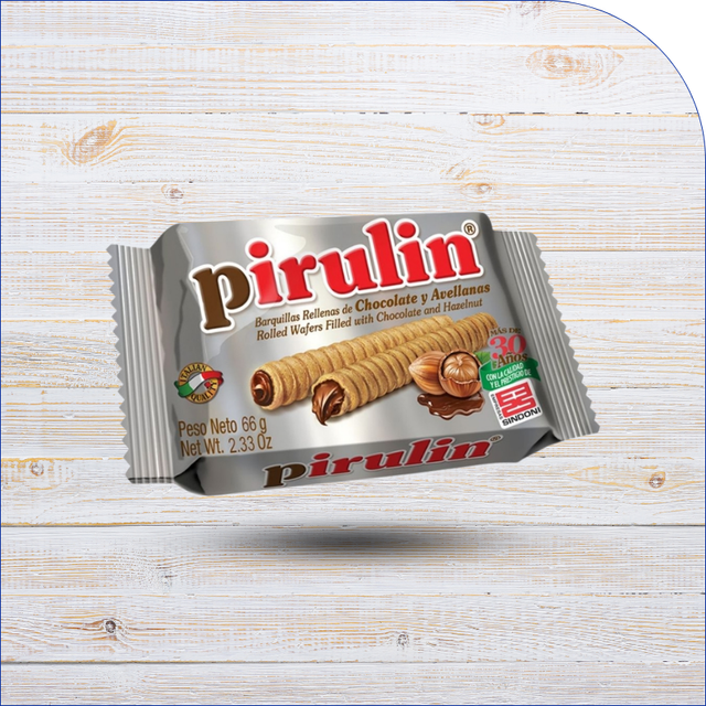 Pirulín Barquillos bandeja - 66g