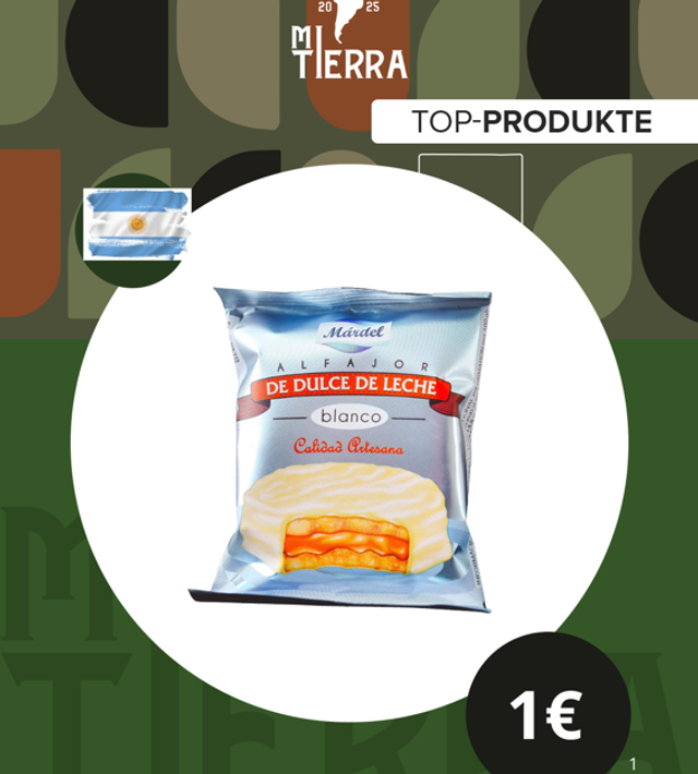 Alfajor Mardel  chocolate Blanco - 50g